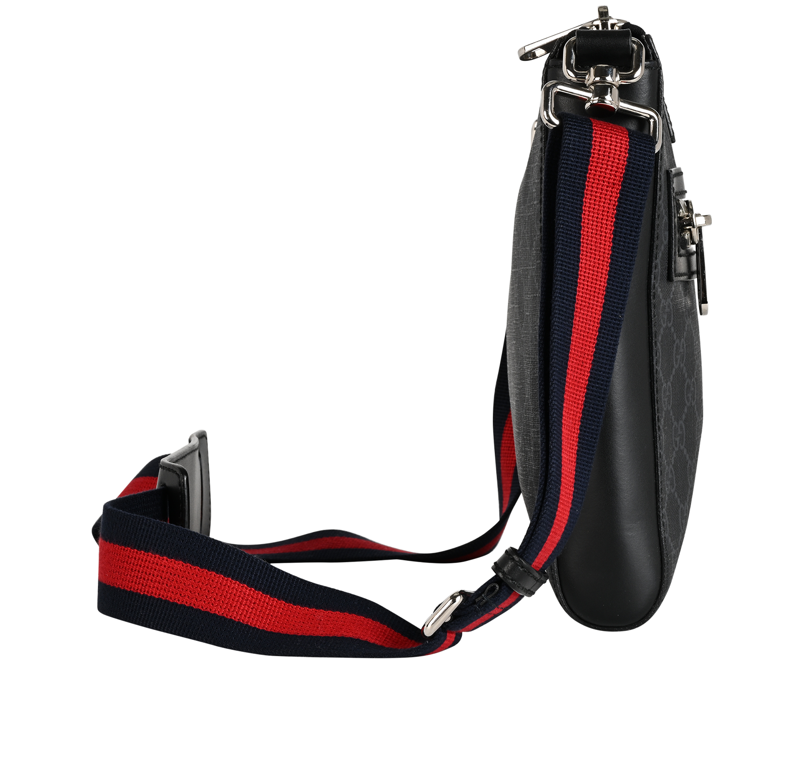 Small GG Messenger, &pound;650, Handbags, Black, Canvas, Side view